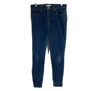 Madewell 10" High Rise Skinny Jeans Blue Sz 30